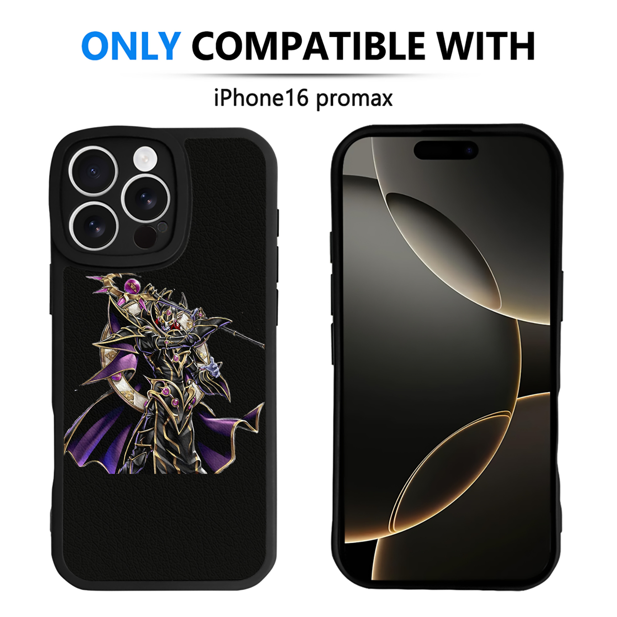 （画像用） 遊☆戯☆王 Yu-Gi-Oh! 【iPhone 16シリーズ対応】シリコンスマホケース（レザー調） 材質：シリコン
